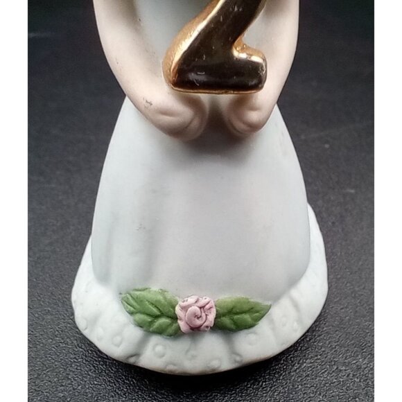 Growing Up Birthday Girls 2 Enesco 3" Celebration Blond Hair Blue Dress 1981 - Picture 6 of 15